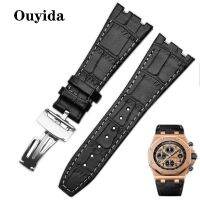 26mm Watch Band For Audemars Handmade Leather Handmade Straps For AP15400 15703 offshore series For Piguet wristbands