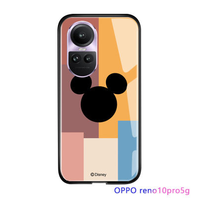 Serpens เคสสำหรับ OPPO Reno10 Pro 5G,เคสฝาหลังกระจกเทมเปอร์เคสมันวาวกันกระแทกดีไซน์มินี่หรูหรา