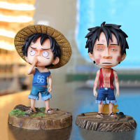 Anime One Piece Figure Toys Q Version of Pick His Nose Luffy PVC Anime CharacterStatic Statue Collection ToyAnime One Piece Figure ToysQ Version of Pick His Nose Luffy PVC Anime Character