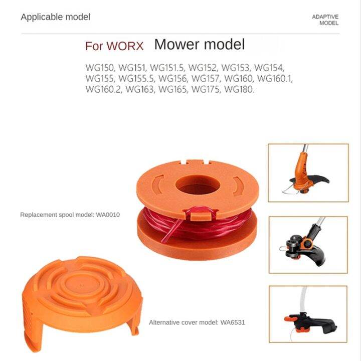 6piece-for-replacing-worx-wa0010-wa6531-spool-mowing-head-mowing-line-cover-grass-rope-reel-replacement-parts-accessories