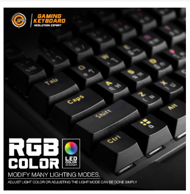 คีย์บอร์ดมีไฟ คีย์บอร์ดเกมส์มิ่ง Neolution E-Sport Gaming Keyboard Avatar (รับประกัน 2 ปี)