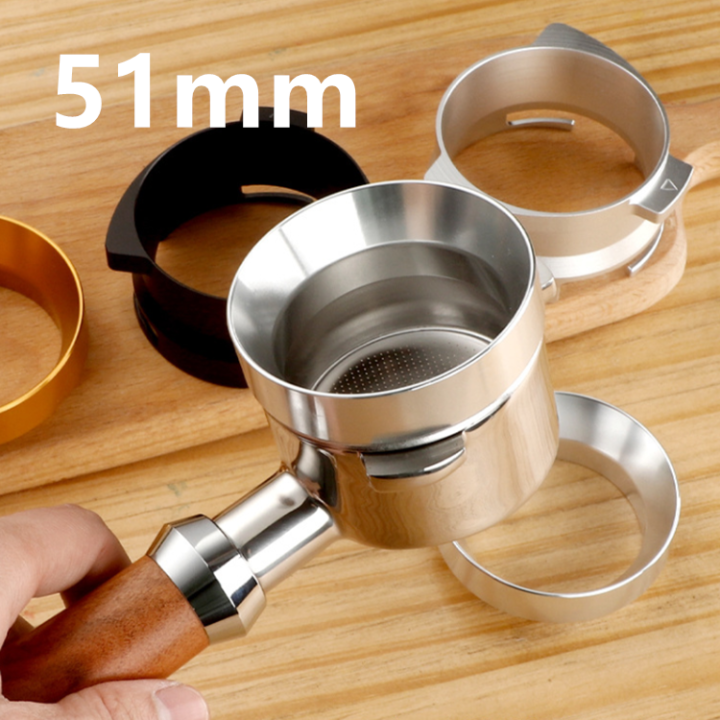 แหวนอลูมิเนียมสำหรับชงกาแฟชามผงกาแฟespressoเครื่องมือสำหรับ51mm