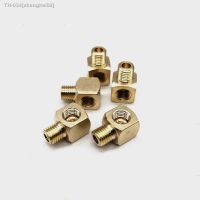 ¤☁ 2pcs M10x1 Female to Male Metric Thread Brass Elbow Pipe Fitting Oil Lubrication System Connector Joint