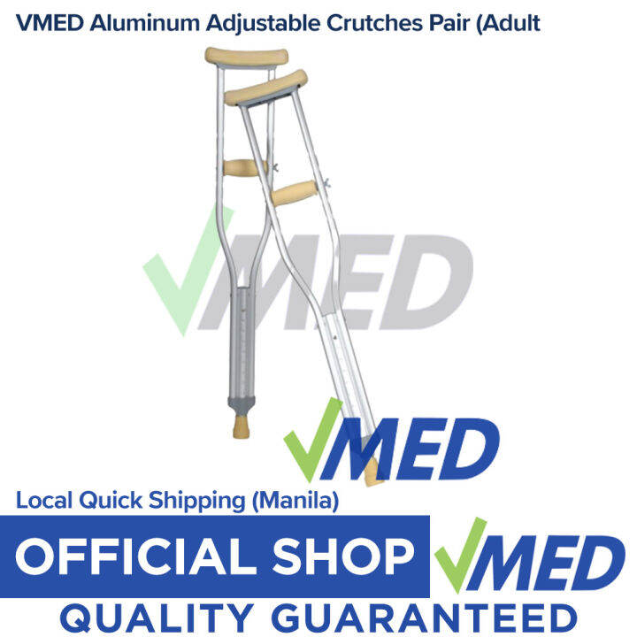 VMED Aluminum Adjustable Crutches Pair (Adult) Lazada PH