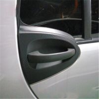 2 Pcs Car Styling Door Handle Sticker Carbon Fiber Vinyl Protection Decals Accessories for Mercedes Smart Fortwo 451 Bumper Stickers  Decals Magnets