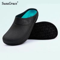 SusuGrace 2021 New EVA Unisex Chef Shoes Waterproof Oil-proof Kitchen Work Cook Footwear Non-slip Ho Restaurant Men Slippers