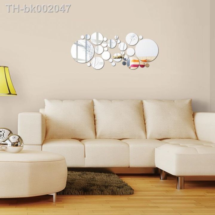 new-promotion-poster-diy-wall-sticker-3d-stickers-acrylic-mirror-modern-multi-piece-package-large-pattern-yes