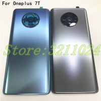 100 Original Glass Cover 6.55" For Oneplus 7T 1+7T Housing Door With Camera Lens Glass Replacement parts