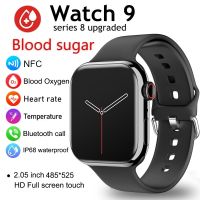 【LZ】 NEW Watch 9 Blood Glucose Smart Watch Men 2.05  Screen NFC  Bluetooth Call Fitness Women Series 8 SmartWatch For Apple Android