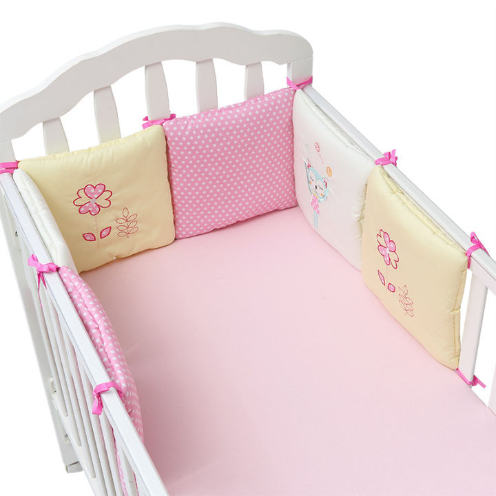 6pcsset-baby-bed-protector-crib-bumper-pads-baby-bed-bumper-kids-safety-bed-around-cotton-blend-crib-anti-collision-anti-fall