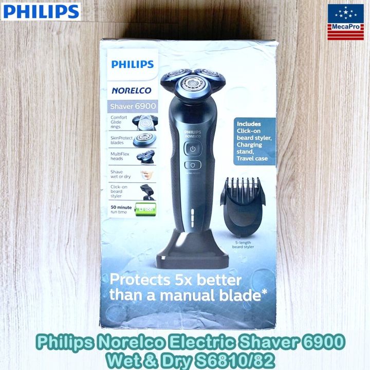 Philips® Norelco Electric Shaver 6900 Wet And Dry S681082 ฟิลิปส์ เครื่องโกนหนวด S681082