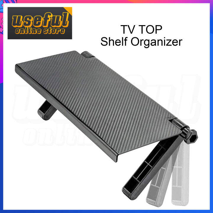 Useful Multipurpose TV Top Shelf for Cable Box, Computer Monitor Screen