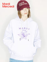 Mardi Mercredi Lily Hooded เสื้อกันหนาวลำลอง Unisex เสื้อแบบหลวมอเนกประสงค์