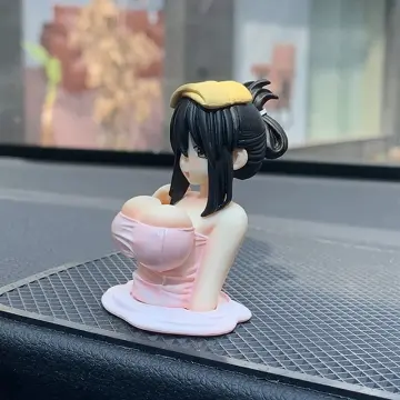 New Anime Chest-shaking Car Sticker Ornament Cartoon Bouncing Boob