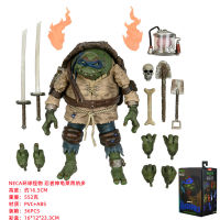 Neca สากลมอนสเตอร์วิทยาศาสตร์มอนสเตอร์นินจาเต่าเลโอนาร์โดของเล่นโมเดลทำด้วยมือกล่องตกแต่ง