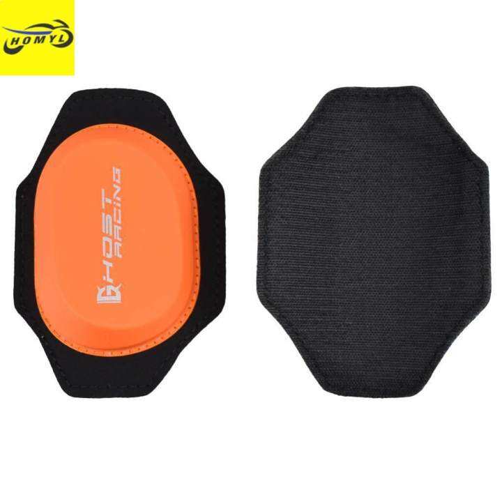 Homyl 1 Pair Universal Plastic Motorcycle Racing Knee Slider Orange