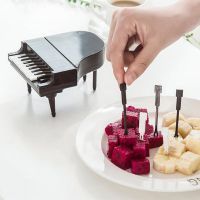 Fruit Forks 9Pcs Piano Home Snack Cake Dessert Toothpicks Cutlery Tableware