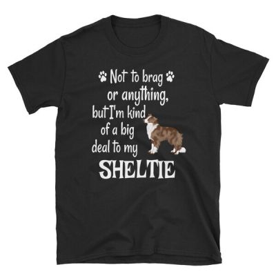 👕2023ตลก Sheltie เสื้อยืดลายสุนัข