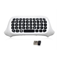 คีย์บอร์ดเกมไร้สายแบบพกพา USB 2.4G Wireless Slim Chatpad Message Keyboard สำหรับ X One Controller สีดำสีขาว2023 Hot