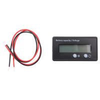 Waterproof 12/24/36/48V LCD Lead-acid Battery and Lithium Battery Capacity Tester Voltage Meter Monitor Green Backlight for Vehicle Battery