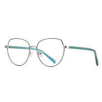 RBENN DESIGN Cat Eye Reading Glasses Women Metal Frame Blue Light Blocking Reader for Female +0.5 0.75 1.25 1.75 2.25 2.75 5.0