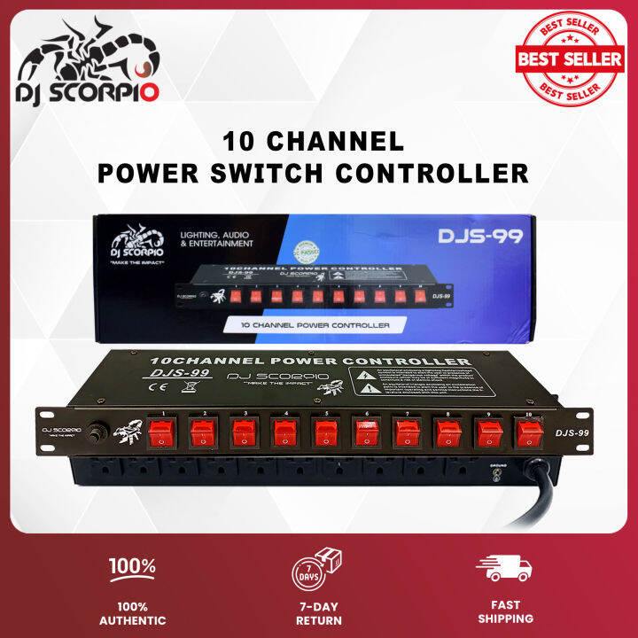 10 Channel Power Switch Controller / Power Controller (DJ SCORPIO DJS