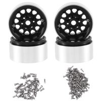 4PCS 1.9 Inch Metal Beadlock Wheel Hub Rim for 1/10 RC Crawler Car Axial SCX10 TRX4 D90 Redcat Gen8