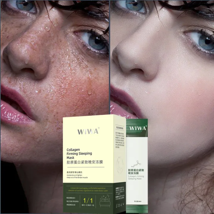 20PCS/BOX WIWA Collagen Sleeping Mask WIWA Collagen Firming Sleeping