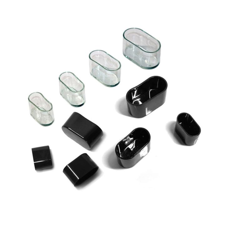 4pcs-chair-legs-covers-oval-furniture-leg-pads-socks-black-transparency-non-slip-table-feet-caps-floor-protection-mats-accessory