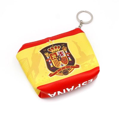 [COD]กระเป๋าใส่เหรียญ ลายทีมชาติฟุตบอล สเปน อังกฤษ เบลเยี่ยม อิตาลี ของขวัญแฟนคลับ