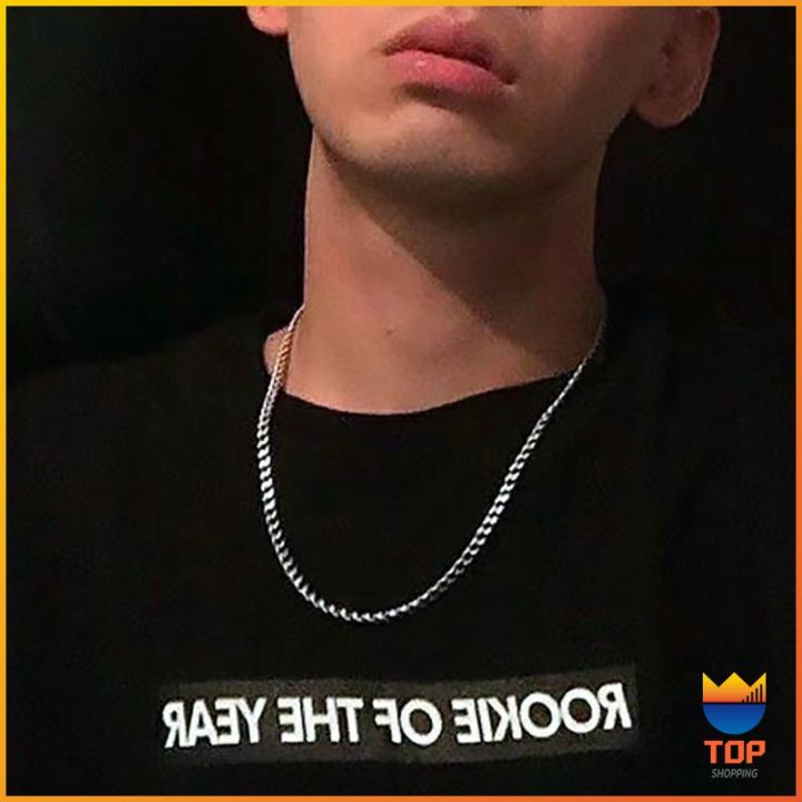 top-สร้อยคอชาย-สร้อยคอเหล็กไทเทเนียม-สร้อยคอแฟชั่น-necklace