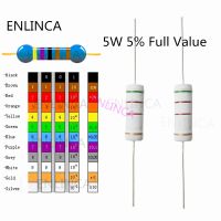 【DT】hot！ 10pcs/lot 0.1R 910K 5W 20R 22R 27R 30R 33R 39R 20 22 27 30 33 39  ohm 5  film resistor ring resistance