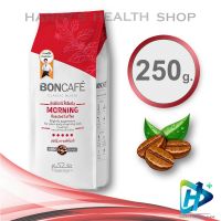 Boncafe Classic Blends Morning Dark Roasted Coffee Bean เมล็ดกาแฟคั่ว มอร์นิ่ง คลาสสิค คั่วเข้มมาก 250g RED