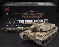 รถถังบังคับ BRITISH CHALLENGER 2 RC HL 3908-1 อัพเกรดโลหะ Track รถถัง Rcฟังก์ชัน RC เต็มรูปแบบ ยิง BB และการสั่นสะเทือนฟื้นตัว ฟังก์ชั่นหมอกควันที่สมจริง