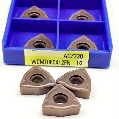 U เจาะ WCMX030208 WCMX040208 WCMT050308 WCMT06T308 WCMT080412 FN ACZ330 คาร์ไบด์ WCMX เม็ดมีดกลึง CNC เครื่องมือตัด WCMT