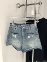 Fast Shipping New 2023 Summer Ladies Denim Shorts Street Casual Wind High Waist Embroidery Pocket Versatile Thin Pants