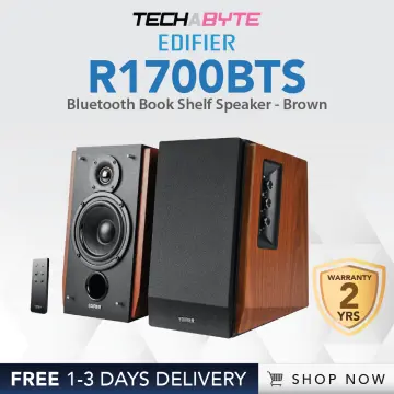 Edifier R1700BTs Active Bookshelf Speakers - Bluetooth v5.0, 2.0 Wireless  Near Field Studio Monitor Speaker - 66w RMS with Subwoofer Line Out -  Wooden Enclosure 