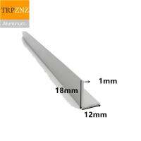 18x12mm  thick 1mm 6063 Right  Angle aluminum L-shaped aluminum alloy Aluminum edging triangle profile Decoration Materials Hand Tool Parts Accessorie