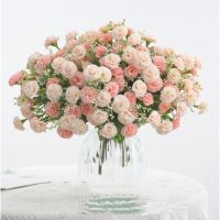 20 Heads/bunch Lilac fake flowers Bouquet for Home Decoration Accessories Artificielle Flowers Hydrangea Wedding Decoration