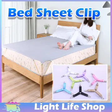 Bed Sheet Holder Straps, Adjustable Sheet Stays Keepers with