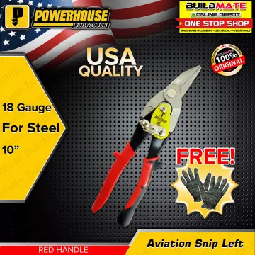 STANLEY® - Red Aviation Snips Left Cut 250mm (10in) 