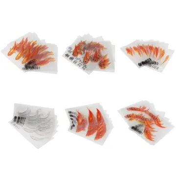 3D Goldfish Lotus Clear Film Resin Stickers Water-Like Painting