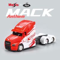 1:64 MACK Anthem รถบรรทุกโลหะผสม Trailer Head โมเดลรถยนต์ Diecasts กล่องโลหะใส่ของวิศวกรรมขนส่งยานพาหนะของขวัญเด็กหล่อตาย