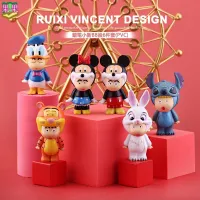 Cute Crayon Shin-chan Mickey BB Face Hand-made Peripheral Cartoon Toy Doll Cake Mold Play Anime Decoration Gift