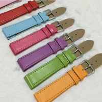 2020 New 10mm/12mm/14mm/16mm/18mm/20mm/22mm/24mm Men Women PU Leather Solid Watch Band Belt Strap Watchband Straps