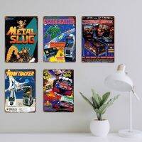 Zhongqingshop Power Game Retro Metal Tin Sign Poster - Classic Single Game Poster Gamer Vintage Plaque - Perfect Wall Decor For Home, Bar, Club - Ideal Gift For Kids And Adults