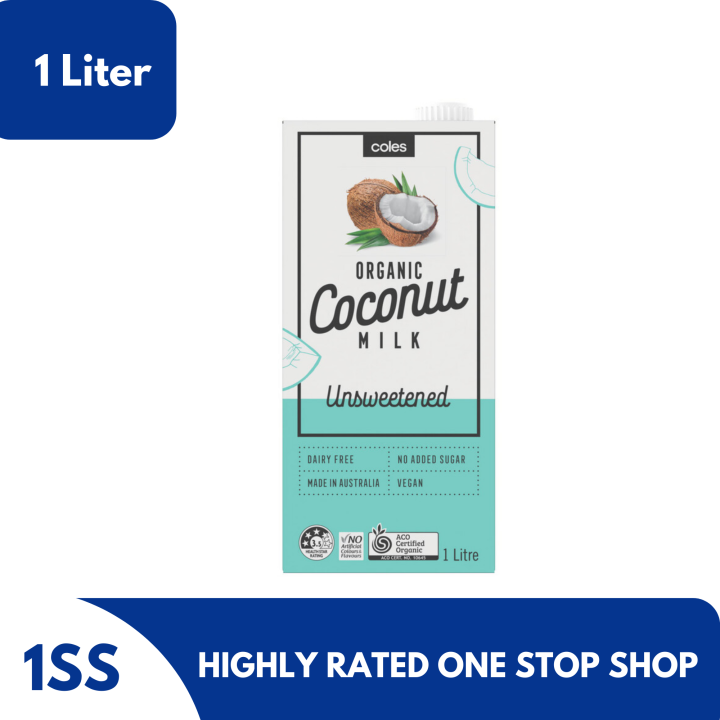Coles Organic Coconut Milk Unsweetened, 1 Liter Lazada PH
