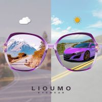 LIOUMO 2021 Fashion Sunglasses Women Polarized Photochromic Sun Glasses Luxury Ladies Goggle Chameleon UV400 lunette de soleil Cycling Sunglasses