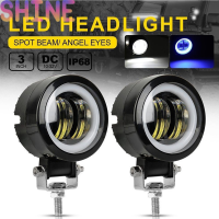 Shine 3.2นิ้ว20W Waterproof round LED Work Light Bar 6500K สำหรับรถจักรยานยนต์ Offroad