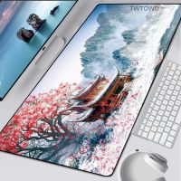 （Lao 6 s mouse pad）XXL Great Wave ปิดแผ่นรองเมาส์ขนาดใหญ่ขอบตะเข็บพรมยางความเร็วคอมพิวเตอร์ส่วนบุคคลแผ่นรองเมาส์สำหรับเล่นเกมกันน้ำแป้นพิมพ์โต๊ะทำงาน Matเคสและซองมือถือ